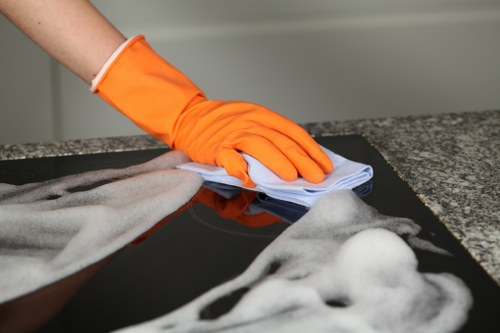 Steam carpet cleaning service in an Eastcote home interior
