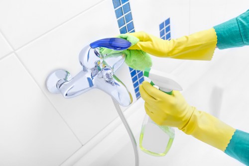 Charity donation of reusable cleaning materials and equipment